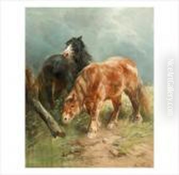 Deux Chevaux Oil Painting by Henry Schouten