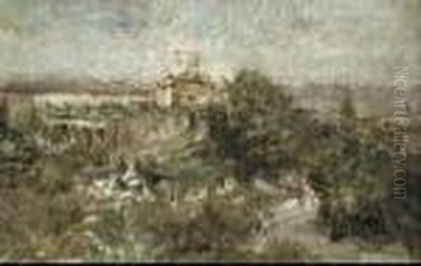 Impressione Oil Painting by Eugenio Scorzelli