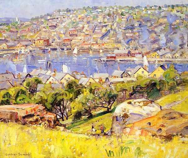 Fishing Village, St. Ives Oil Painting by George Gardner Symons