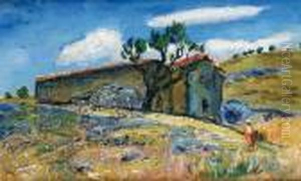 Maisons Abandonnees Oil Painting by Rene Seyssaud