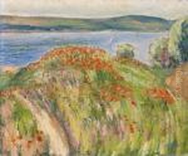 Champs De Coquelicots Oil Painting by Rene Seyssaud