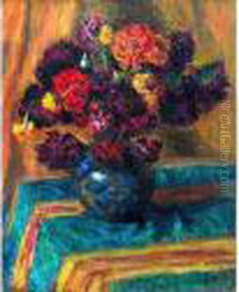 Bouquet Oil Painting by Rene Seyssaud