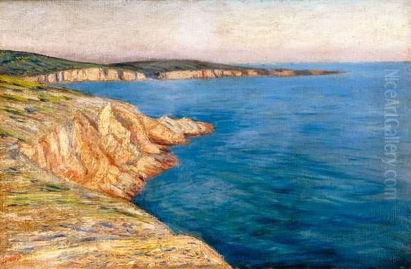 La Cote Bleue Pres De Carry Oil Painting by Rene Seyssaud