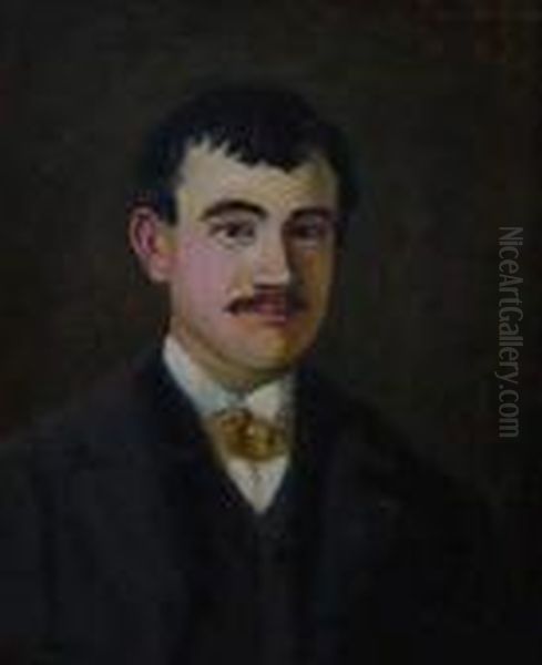 Portrait, 1896. Oil Painting by Rene Seyssaud