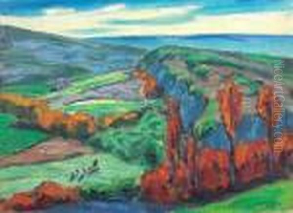 Paysage De Provence Oil Painting by Rene Seyssaud