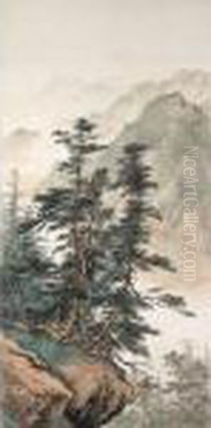 Forests Oil Painting by Chen Shaomei