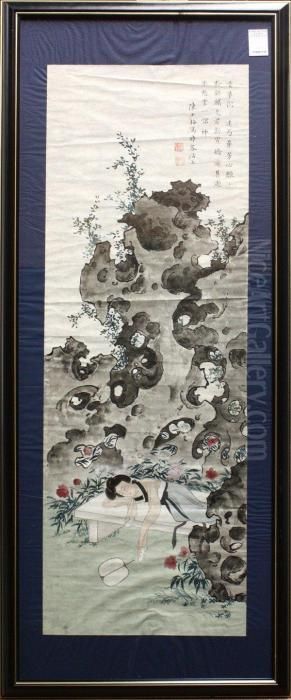 Sleeping Beauty Oil Painting by Chen Shaomei