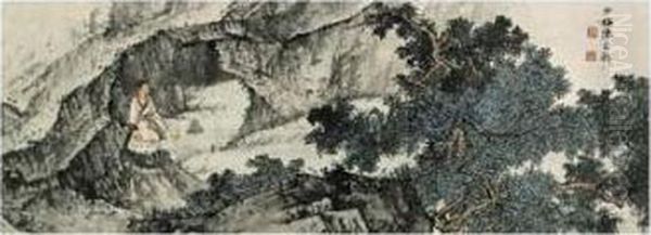 Meditation Oil Painting by Chen Shaomei