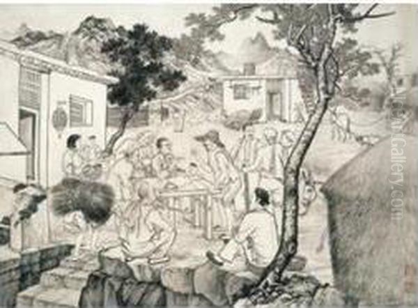 Agriculture Co-op Oil Painting by Chen Shaomei Agriculture Co-op Oil Painting by Chen Shaomei