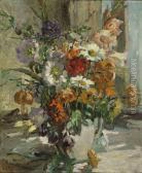 Summer Flowers Oil Painting by Dorothea Sharp