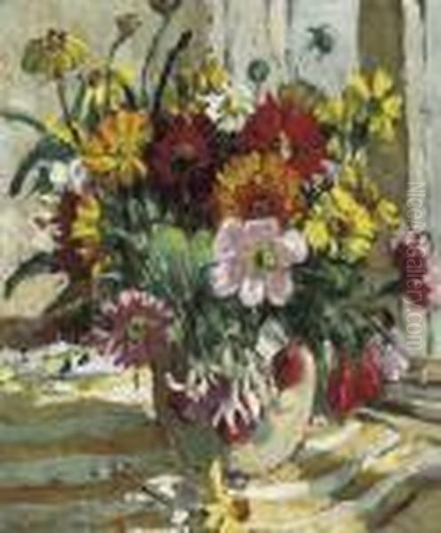 Summer Flowers Oil Painting by Dorothea Sharp
