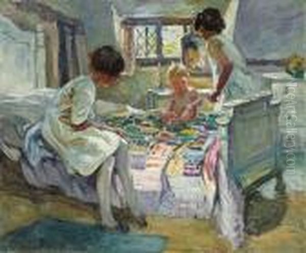 Bedtime Oil Painting by Dorothea Sharp