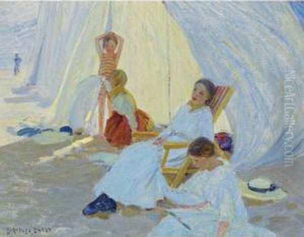 A Day At The Sea Oil Painting by Dorothea Sharp