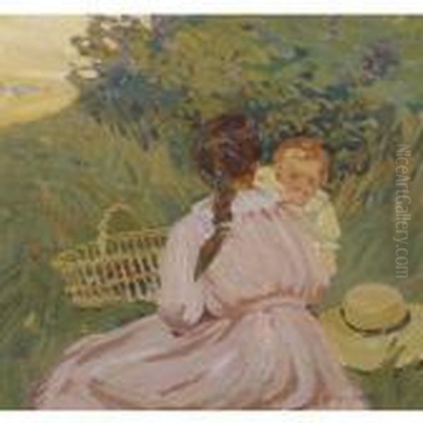Sunday Picnic Oil Painting by Dorothea Sharp