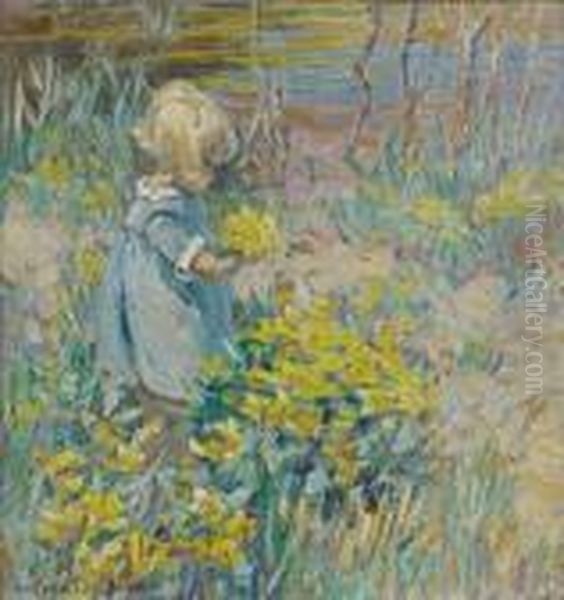 Picking Flowers Oil Painting by Dorothea Sharp