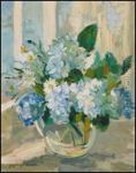 Still Life With Flowers Oil Painting by Dorothea Sharp