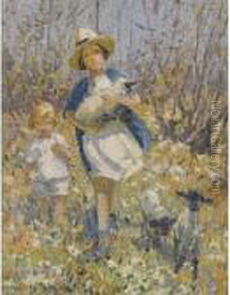 The Pet Lamb Oil Painting by Dorothea Sharp