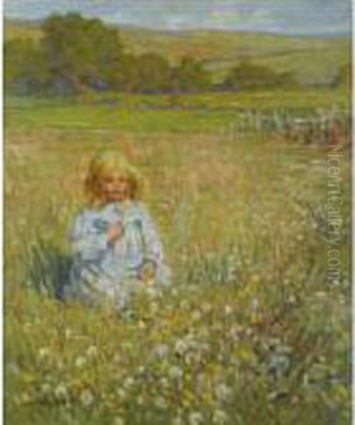 Field Daisies Oil Painting by Dorothea Sharp