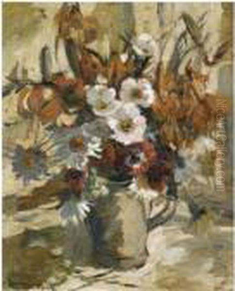 Summer Flowers Oil Painting by Dorothea Sharp