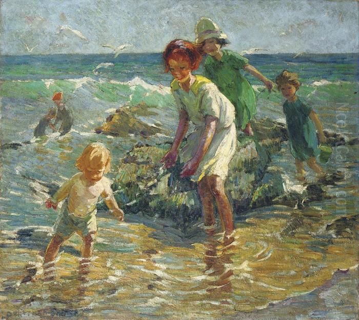 At The Seaside Oil Painting by Dorothea Sharp