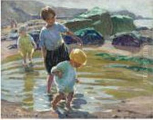 Children Paddling