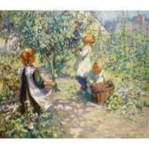 In The Orchard, Picking Plums