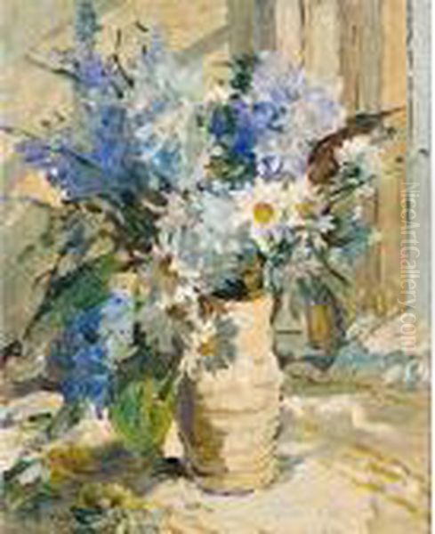 Still Life With Summer Flowers Oil Painting by Dorothea Sharp