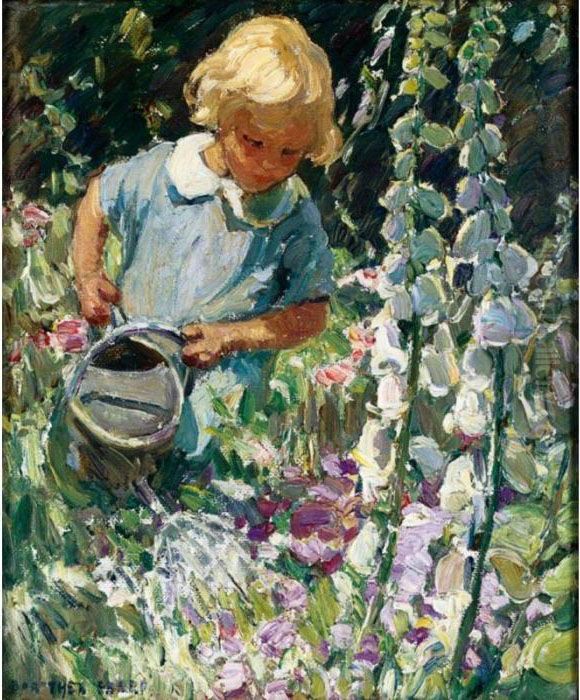 The Young Gardener Oil Painting by Dorothea Sharp