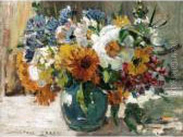 Still Life With Flowers Oil Painting by Dorothea Sharp