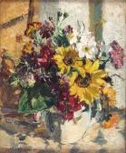 Still Life Of Mixed Flowers
