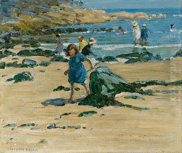 On The Beach Oil Painting by Dorothea Sharp