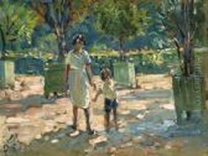 Mother And Child, The Tuilleries, Paris