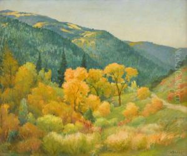The Old Santa-fe Trail Oil Painting by Joseph Henry Sharp