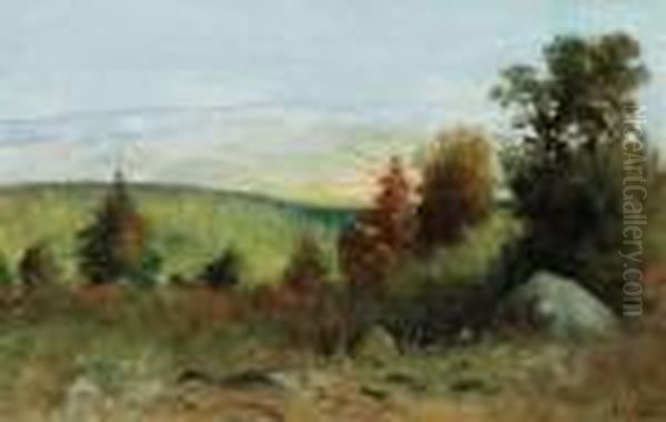 Study # 2, South Fork Horido Canyon Oil Painting by Joseph Henry Sharp