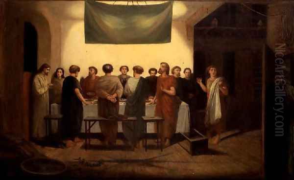 The Last Supper Oil Painting by James Smetham