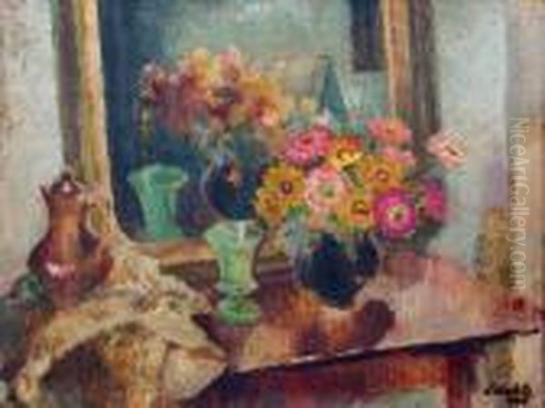 Martwa Natura Oil Painting by Kazimierz Sichulski