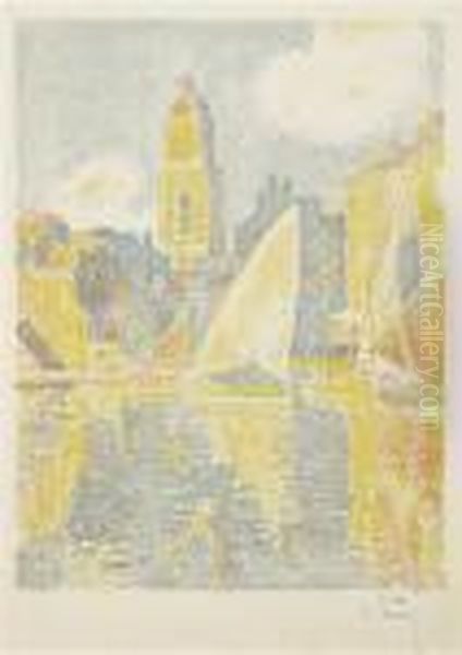Saint-tropez: Le Port Oil Painting by Paul Signac