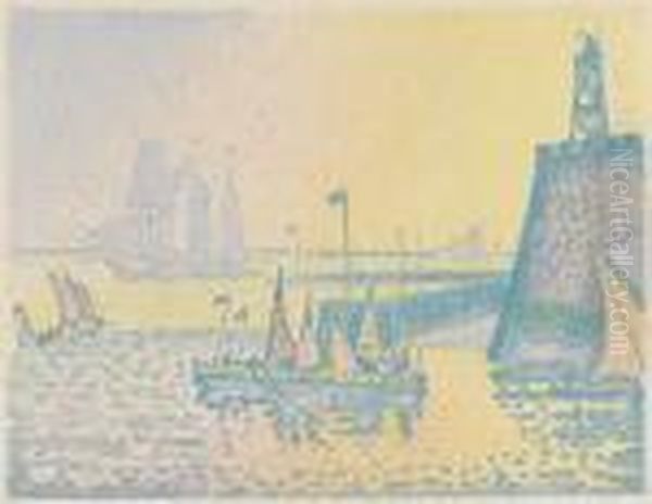 Abend Oil Painting by Paul Signac