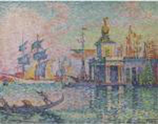 Venise, La Douane De Mer Oil Painting by Paul Signac