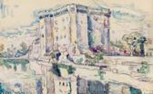 Tarascon Oil Painting by Paul Signac