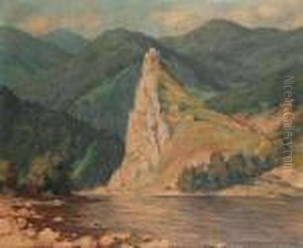 Streeno Castle Oil Painting by Tavik Frantisek Simon