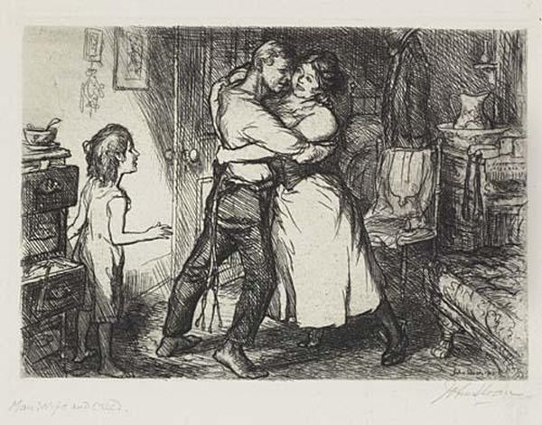 Untitled Oil Painting by John Sloan