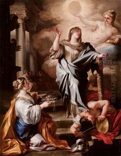 Allegoria Della Giustizia Oil Painting by Francesco Solimena