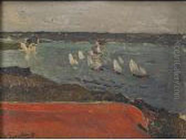 Playa De Valencia Oil Painting by Joaquin Sorolla Y Bastida