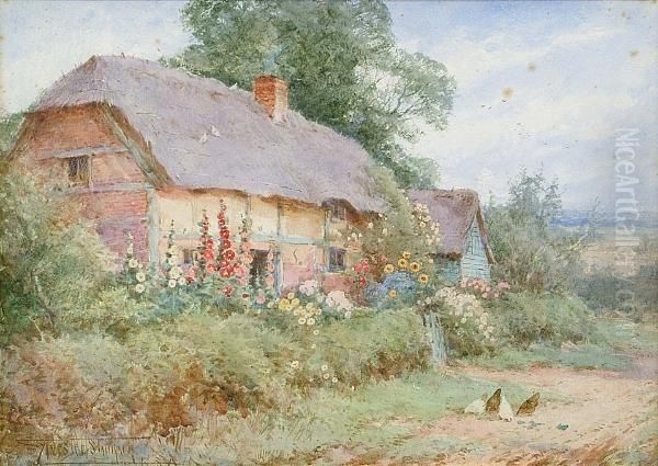 Near Sharnbrook, Bedfordshire Oil Painting by Henry John Sylvester Stannard