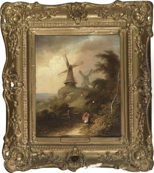 Mousehold Heath Nr. Norwich Oil Painting by James Stark