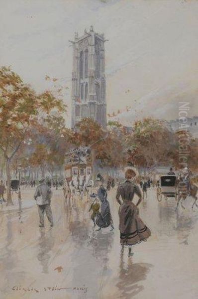 Tour Saint Martin, Paris Oil Painting by Georges Stein