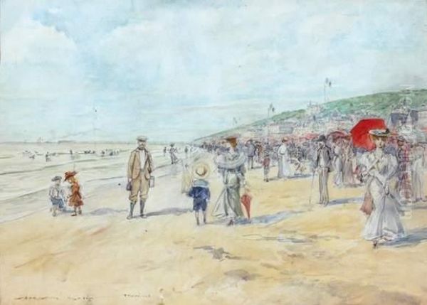 Trouville Oil Painting by Georges Stein