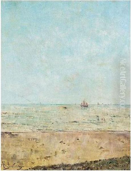 Seascape Oil Painting by Aime Stevens