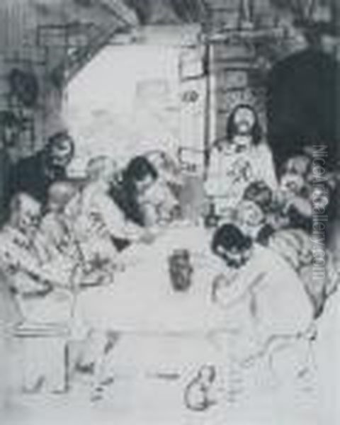 The Last Supper Oil Painting by William Strang